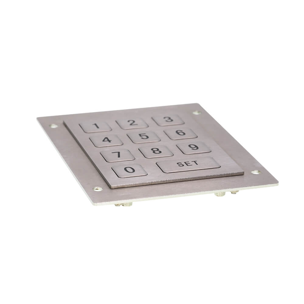 3x4 Waterpoof Panel Mount Industrial Metal Matrix metal numeric keypad For Access Control System CNC Kiosk Vending Machine